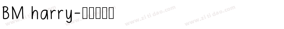 BM harry字体转换